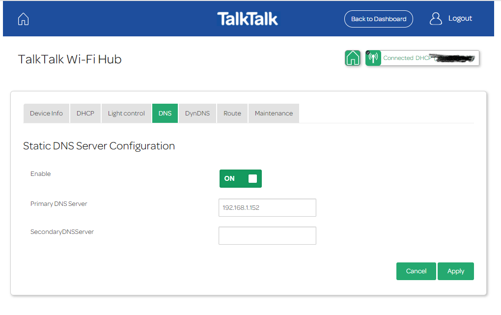 Router config